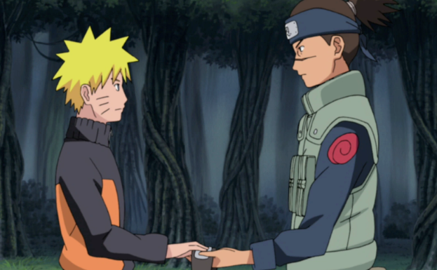Iruka Handed Naruto His Deploma