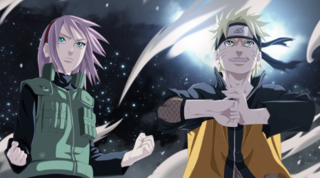 Naruto and Sakura Team Work