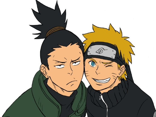 Naruto getting Chummy with Shikimaru